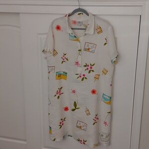 Hot Cotton Floral Print Dress